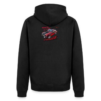 Vroaaaar Music 2 - Veste à capuche bio Premium Unisexe - noir - Dos - Nico (187cm)