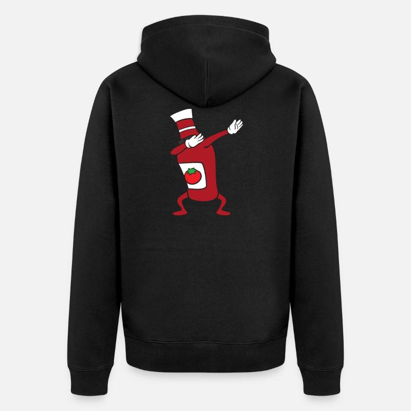 Dabbing Dab Bouteille de ketchup - Veste à capuche bio Premium Unisexe - noir