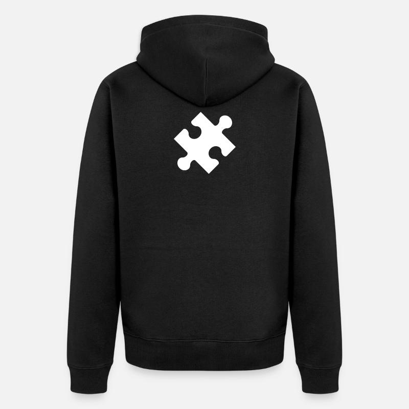 Puzzle Stueck - Veste à capuche bio Premium Unisexe - noir