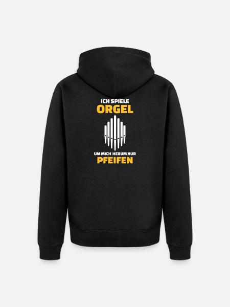 Orgel - Unisex Premium Bio Zip Hoodie - Schwarz