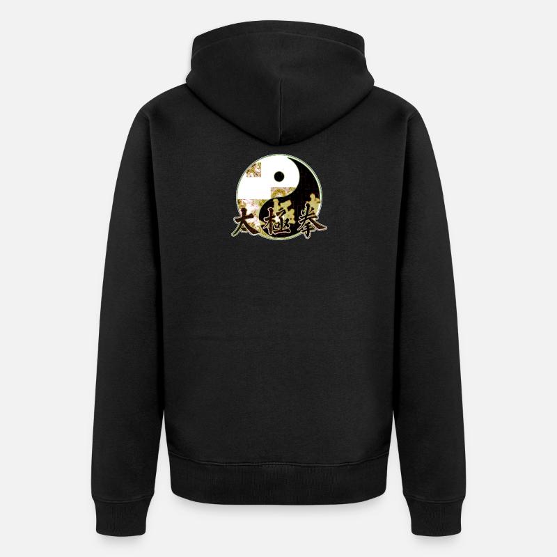 Tai Chi Ying Yang - Veste à capuche bio Premium Unisexe - noir