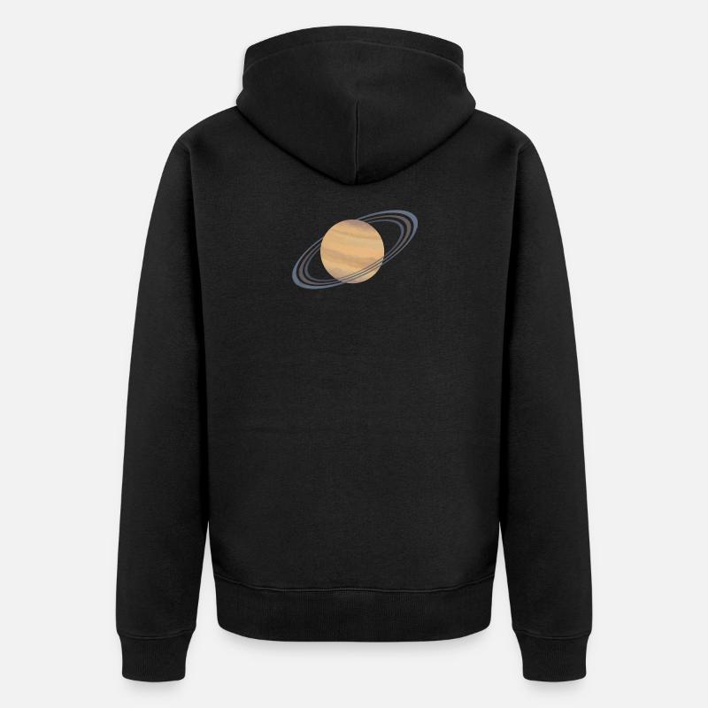 Saturne - Veste à capuche bio Premium Unisexe - noir