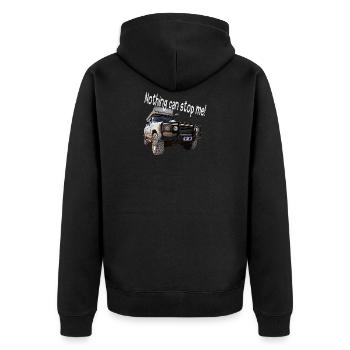 Offroad, véhicule tout terrain, 4x4 - Veste à capuche bio Premium Unisexe - noir - Dos - Nico (187cm)