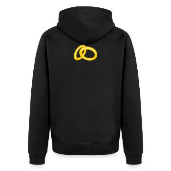Les alliances - Veste à capuche bio Premium Unisexe - noir - Dos - Nico (187cm)