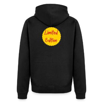 Limited edition - Veste à capuche bio Premium Unisexe - noir - Dos - Nico (187cm)