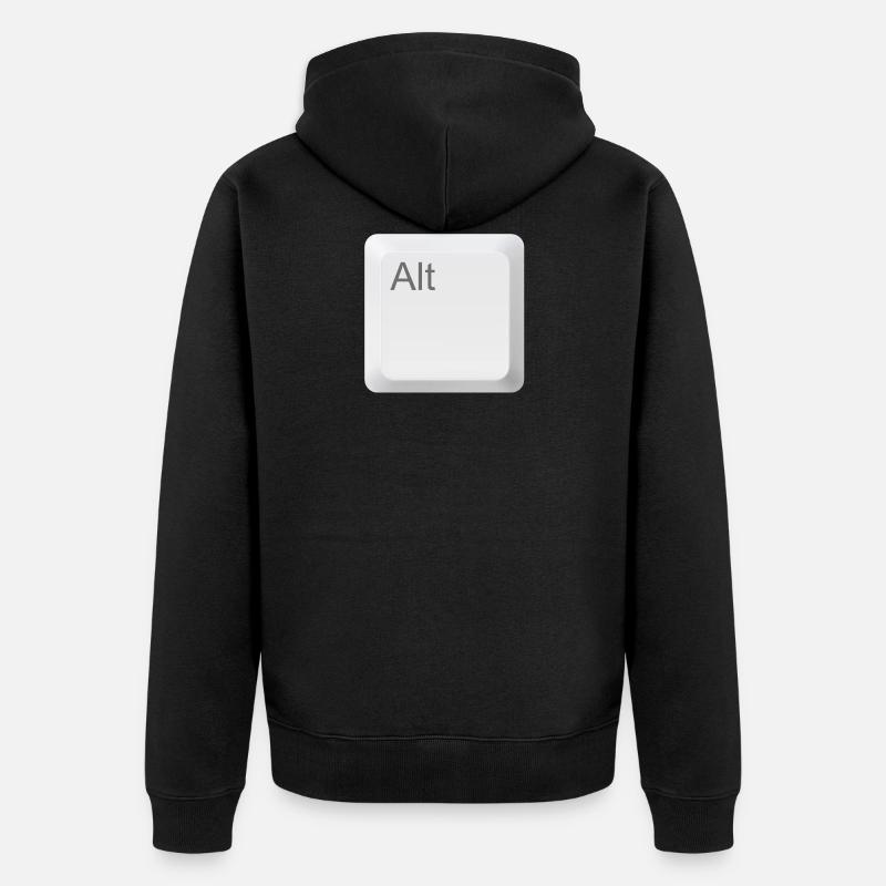 touche alt clavier 11 o - Veste à capuche bio Premium Unisexe - noir