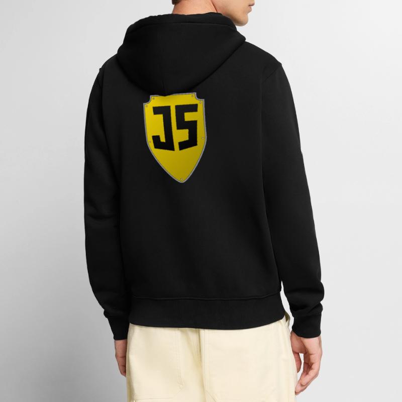 JavaScript-Schild Unisex Premium Bio Zip Hoodie