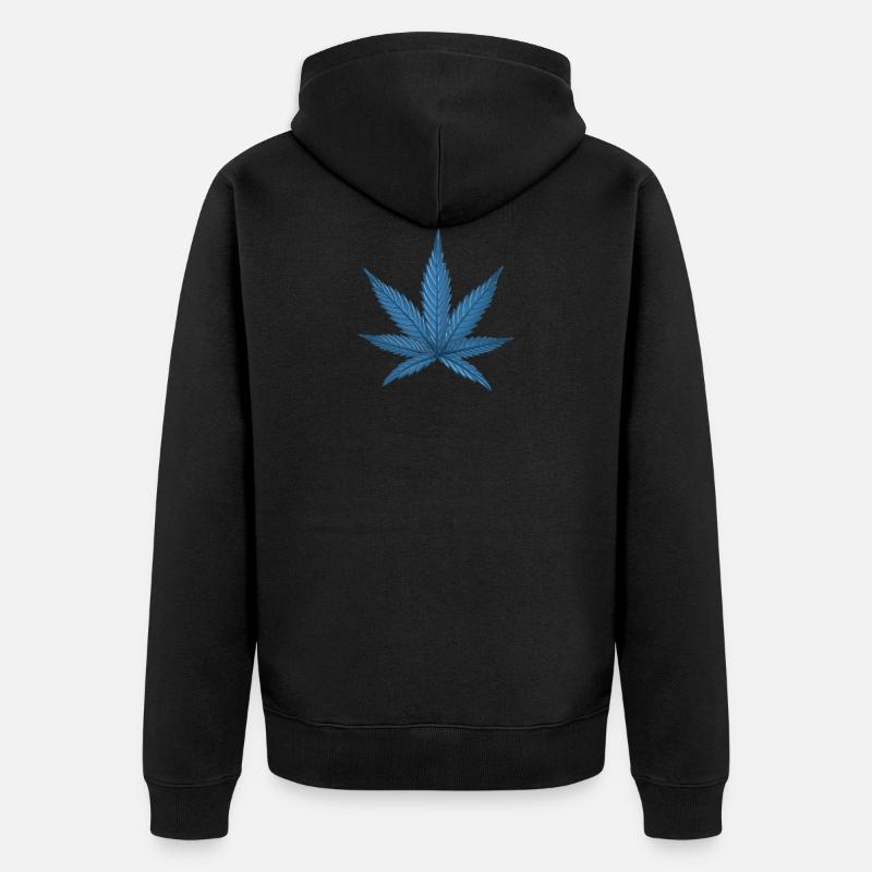 Chanvre Bleu Party Été - Veste à capuche bio Premium Unisexe - noir