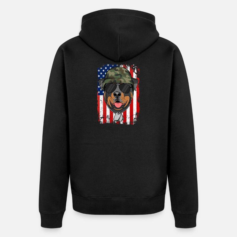 ROTTWEILER - Veste à capuche bio Premium Unisexe - noir