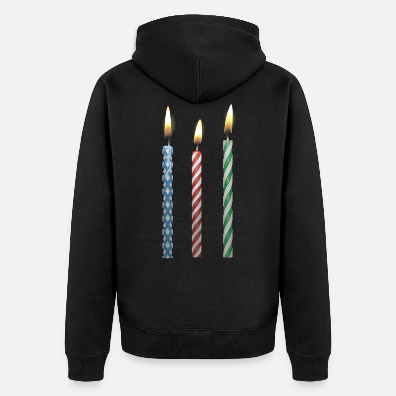 3 ans d’anniversaire - Veste à capuche bio Premium Unisexe - noir