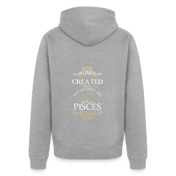Tierkreiszeichen Konstellation Astro - Unisex Premium Bio Zip Hoodie - Grau meliert - Hinten - Nico (187cm)