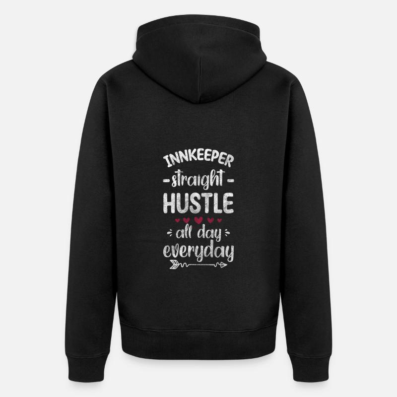 Host Celebration Bar Wine - Unisex Premium Organic Zip Hoodie - black