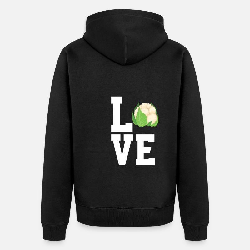 Amateurs de chou-fleur - Veste à capuche bio Premium Unisexe - noir