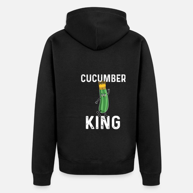 Roi du concombre - Veste à capuche bio Premium Unisexe - noir