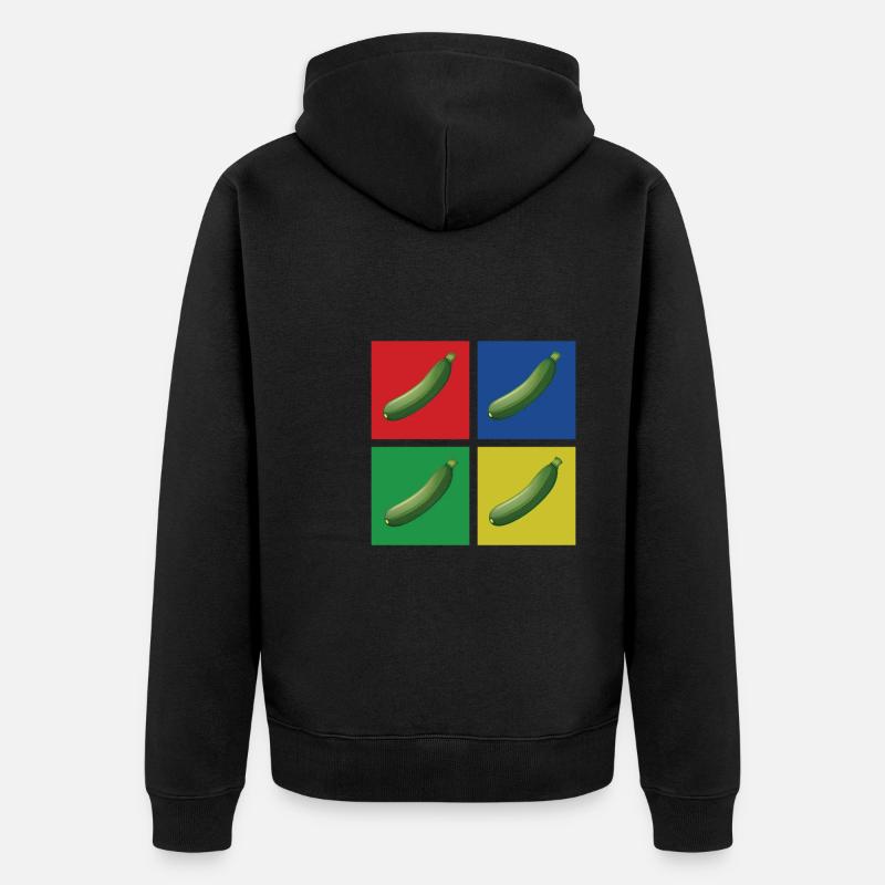 Courgette - Veste à capuche bio Premium Unisexe - noir