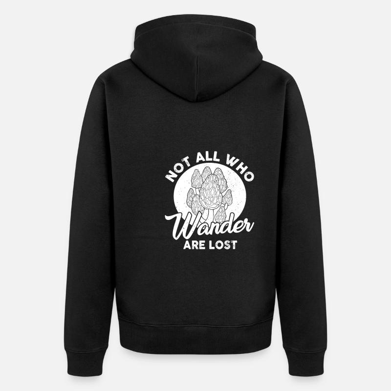 Saison des morilles - Veste à capuche bio Premium Unisexe - noir