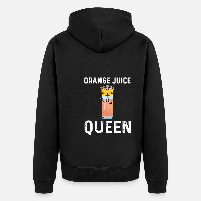 Jus d’orange Queen - Veste à capuche bio Premium Unisexe - noir