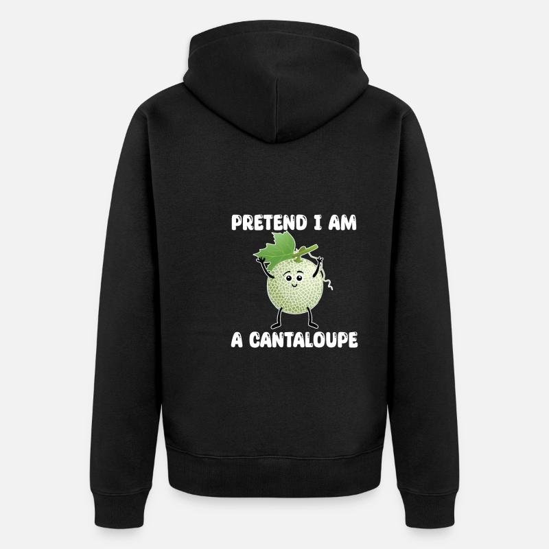 Melon cantaloup - Veste à capuche bio Premium Unisexe - noir