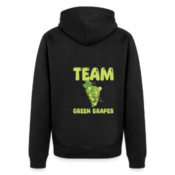 Équipe Green Grapes - Veste à capuche bio Premium Unisexe - noir - Dos - Nico (187cm)