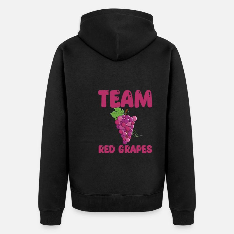 Équipe Raisins Rouges - Veste à capuche bio Premium Unisexe - noir