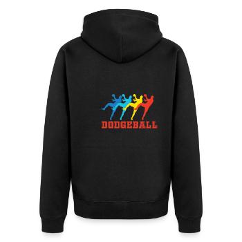 Dodgeball - Veste à capuche bio Premium Unisexe - noir - Dos - Nico (187cm)
