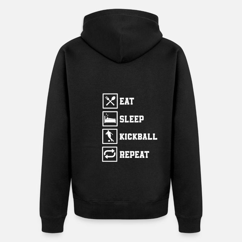 Cadeau Kickball - Veste à capuche bio Premium Unisexe - noir