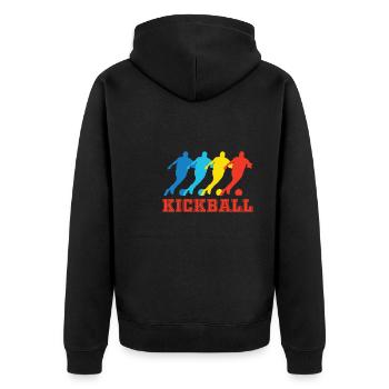 Kickball - Veste à capuche bio Premium Unisexe - noir - Dos - Nico (187cm)