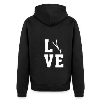 Pêche sous-marine - Veste à capuche bio Premium Unisexe - noir - Dos - Nico (187cm)