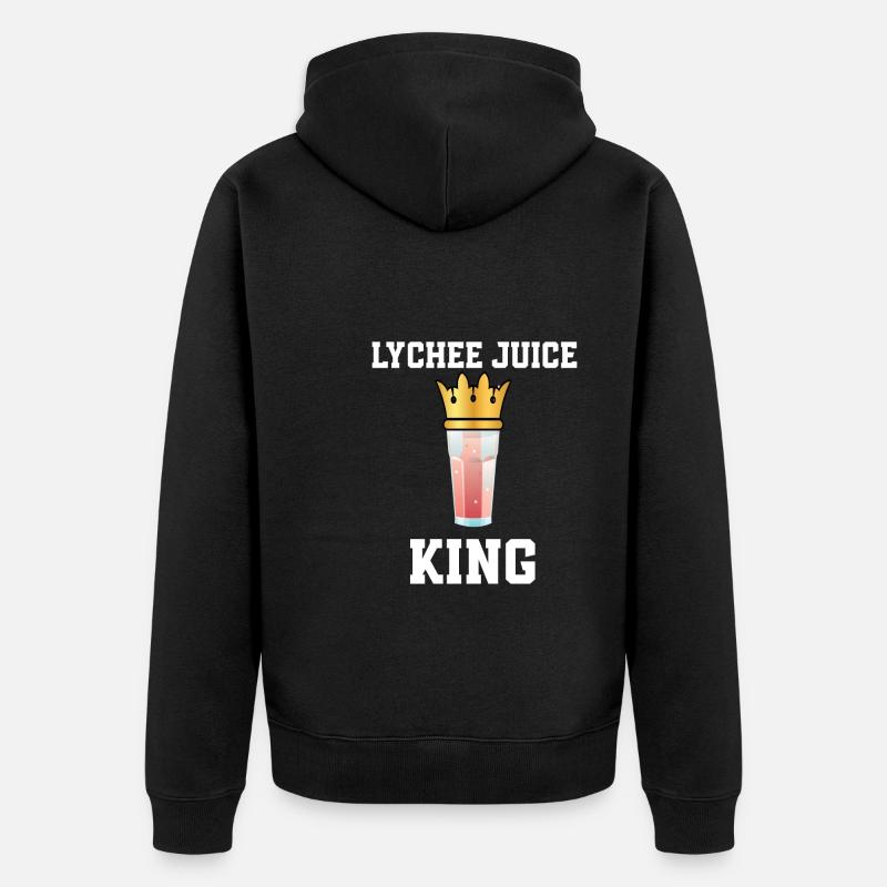 Roi du jus de litchi - Veste à capuche bio Premium Unisexe - noir
