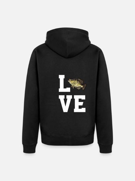 Dear Crappie Fishing - Unisex Premium Organic Zip Hoodie - black