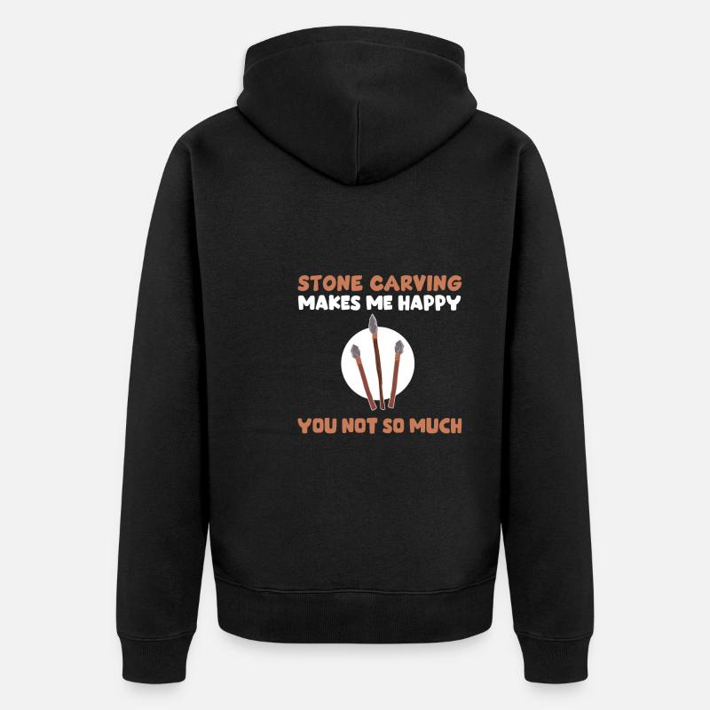 Maçonnerie - Veste à capuche bio Premium Unisexe - noir