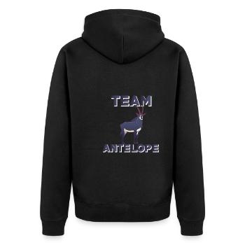Équipe Antelope - Veste à capuche bio Premium Unisexe - noir - Dos - Nico (187cm)