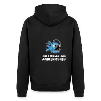 T-shirt de lotte pour garçons - Veste à capuche bio Premium Unisexe - noir - Dos - Nico (187cm)