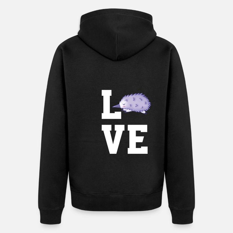 Pavian - Unisex Premium Bio Zip Hoodie - Schwarz