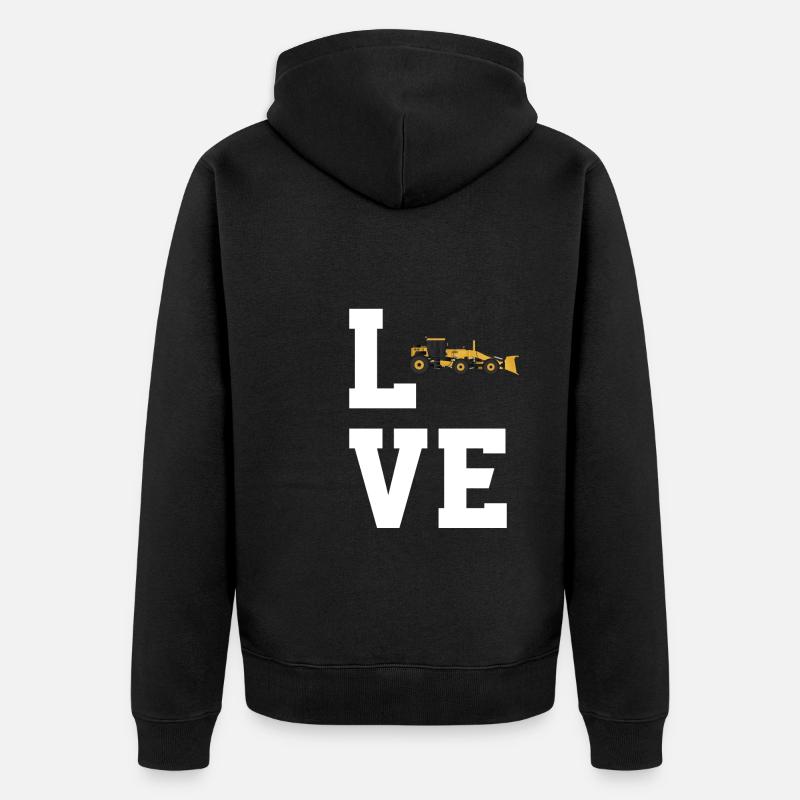 Cher Niveleuse - Veste à capuche bio Premium Unisexe - noir