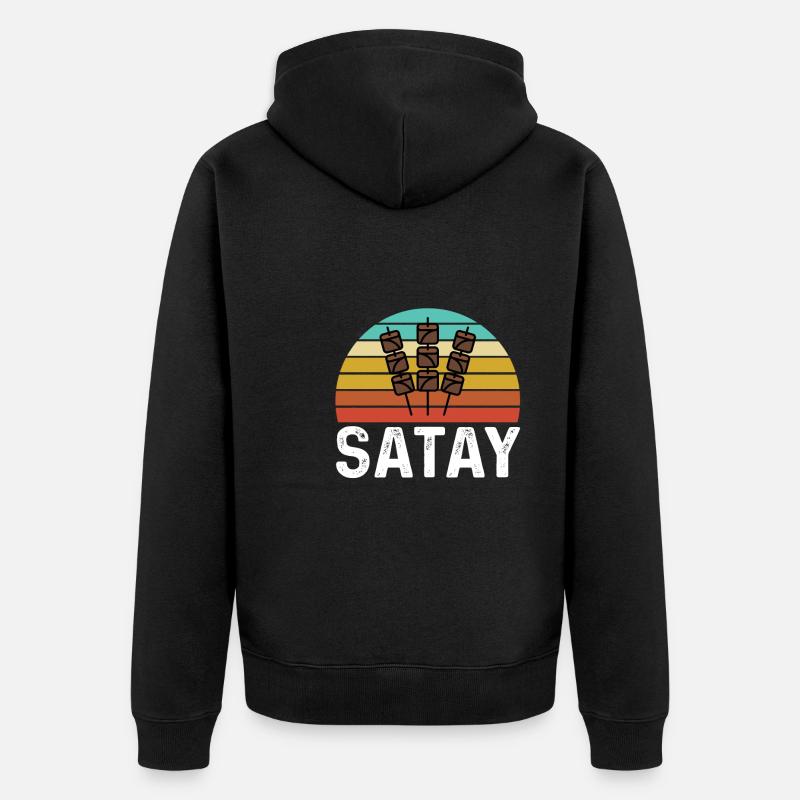 Satay - Veste à capuche bio Premium Unisexe - noir