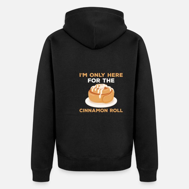Funny Cinnamon Roll T-Shirt - Veste à capuche bio Premium Unisexe - noir