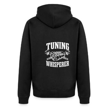 Tuning Whisperer - Veste à capuche bio Premium Unisexe - noir - Dos - Nico (187cm)