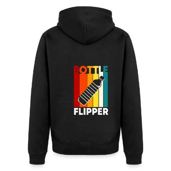 Retro Bottle Pinball - Veste à capuche bio Premium Unisexe - noir - Dos - Nico (187cm)