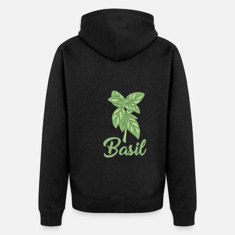 Basilic - Veste à capuche bio Premium Unisexe - noir