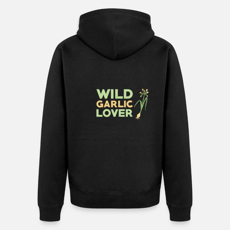 Amateurs d’ail sauvage - Veste à capuche bio Premium Unisexe - noir