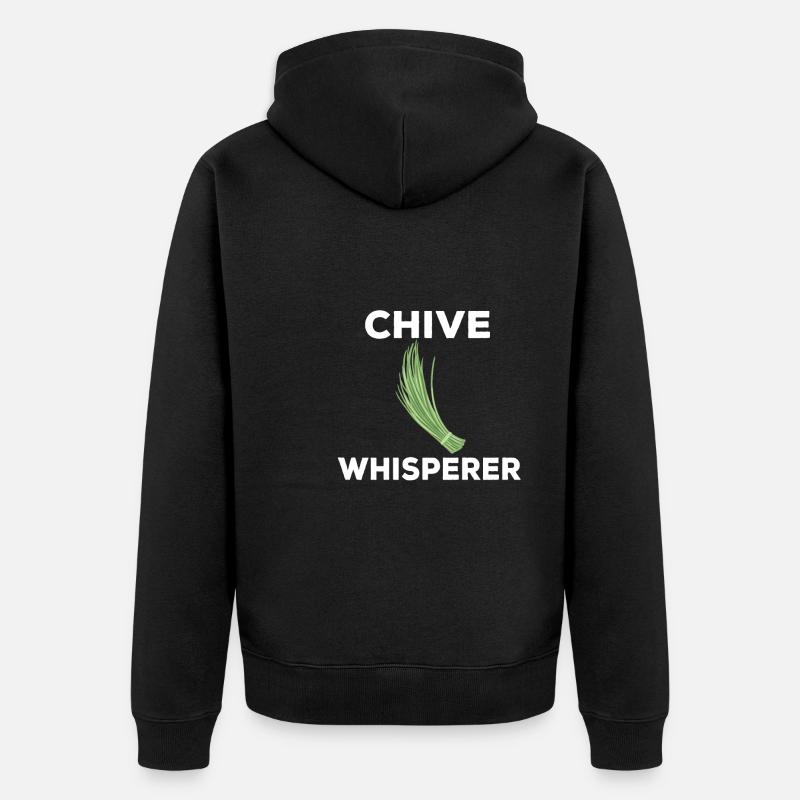 Chuchoteur de ciboulette - Veste à capuche bio Premium Unisexe - noir