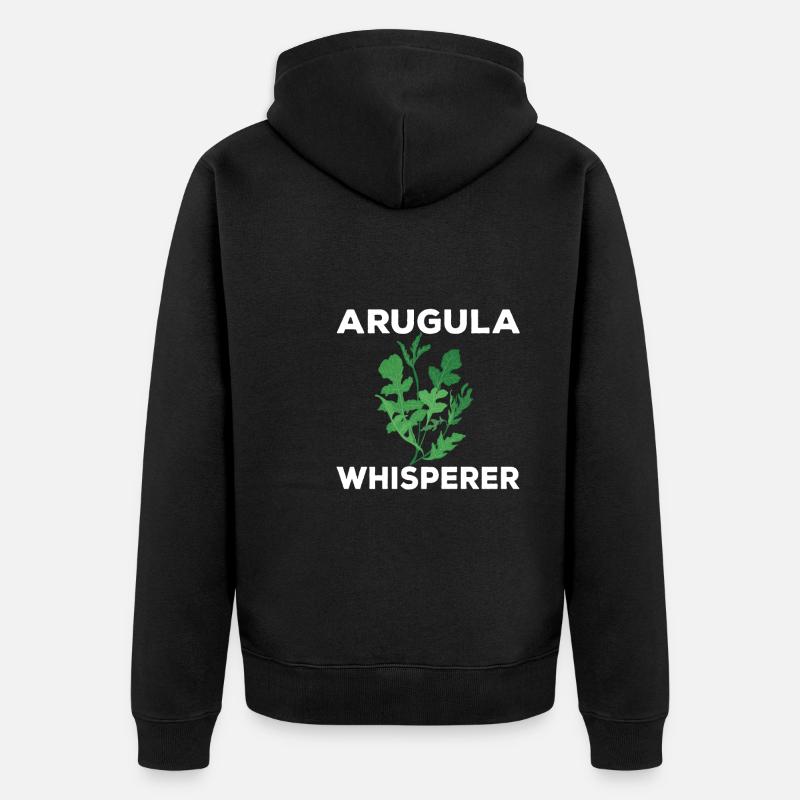 Murmure de roquette - Veste à capuche bio Premium Unisexe - noir