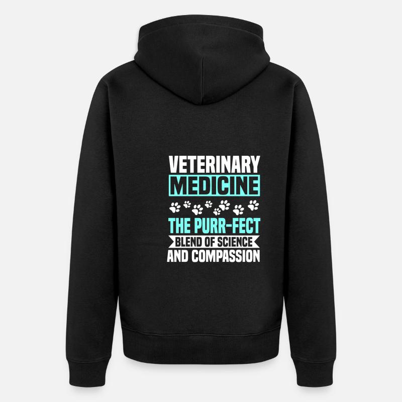 Médecine vétérinaire - Veste à capuche bio Premium Unisexe - noir
