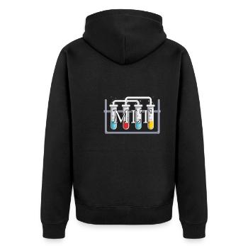 Medical laboratory technician MLT - Unisex Premium Organic Zip Hoodie - black - Back - Nico (187cm)