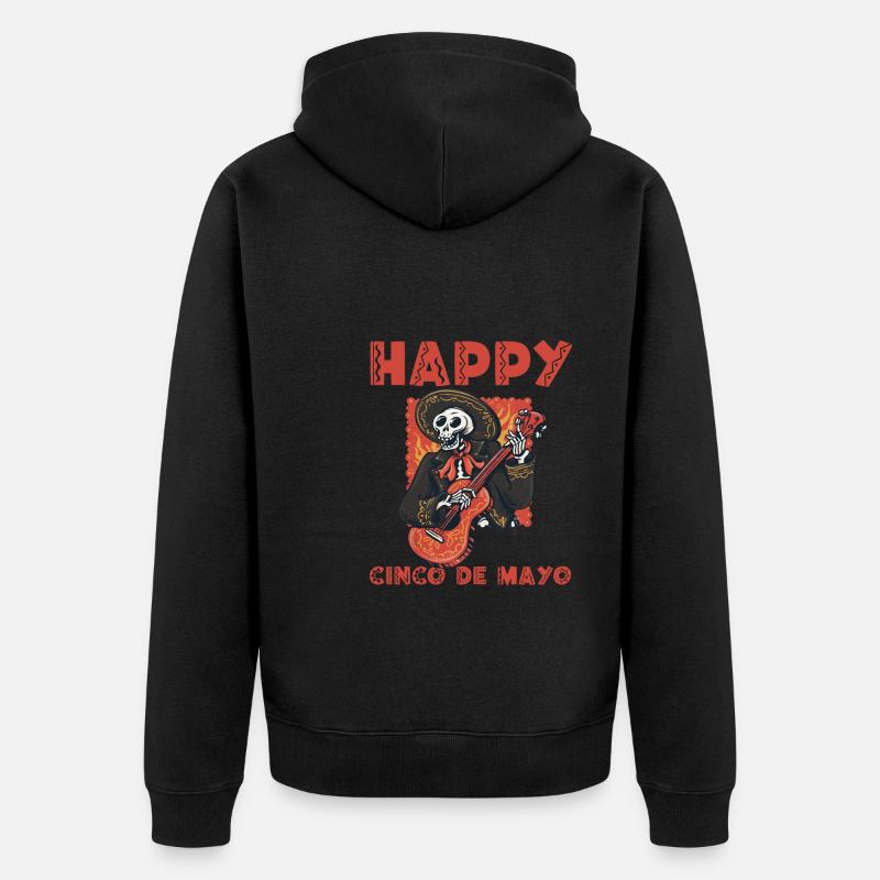Joyeux Cinco de Mayo - Veste à capuche bio Premium Unisexe - noir
