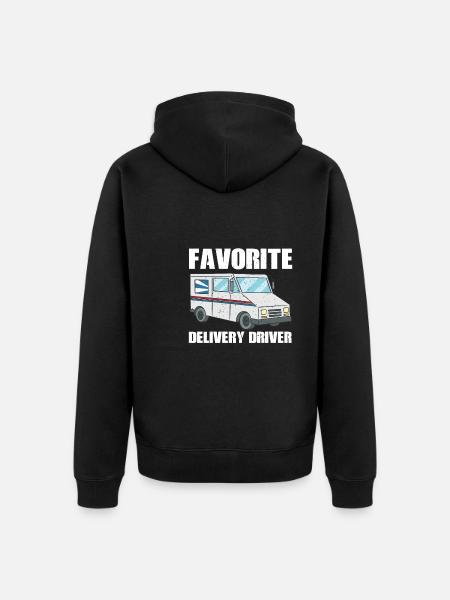 Favorite Delivery Driver Costume - Unisex Premium Organic Zip Hoodie - black