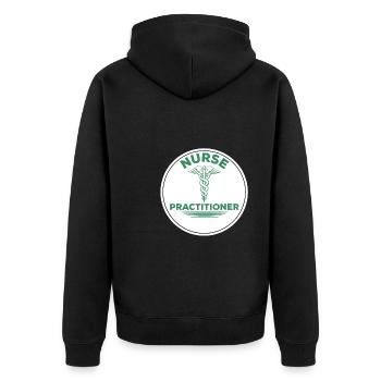 Infirmière en pratique avancée - Veste à capuche bio Premium Unisexe - noir - Dos - Nico (187cm)