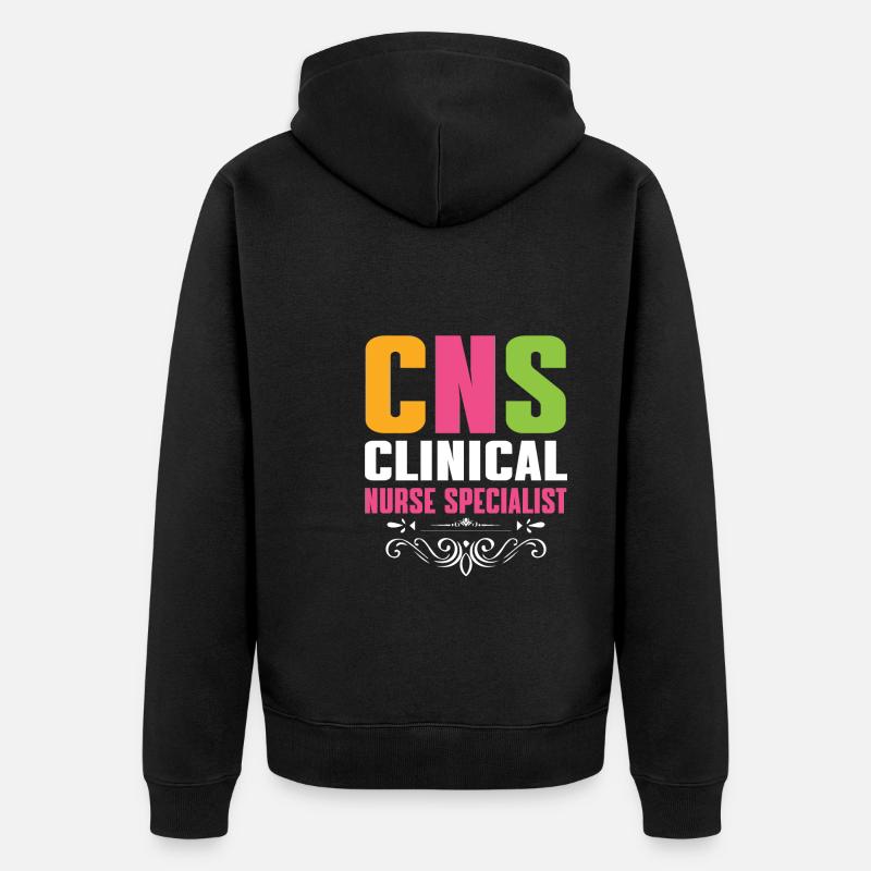 Infirmière clinicienne - Veste à capuche bio Premium Unisexe - noir
