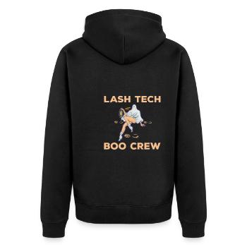 Technicien en cils Boo Crew Costume d’Halloween - Veste à capuche bio Premium Unisexe - noir - Dos - Nico (187cm)